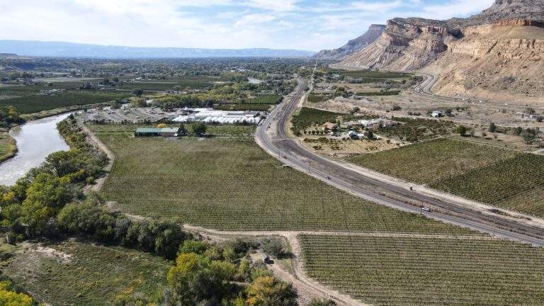 Arial View of Colterris Winery's Estate on the Colorado River - Colorado Winery